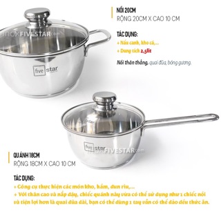 Bộ nồi cao cấp 5 món