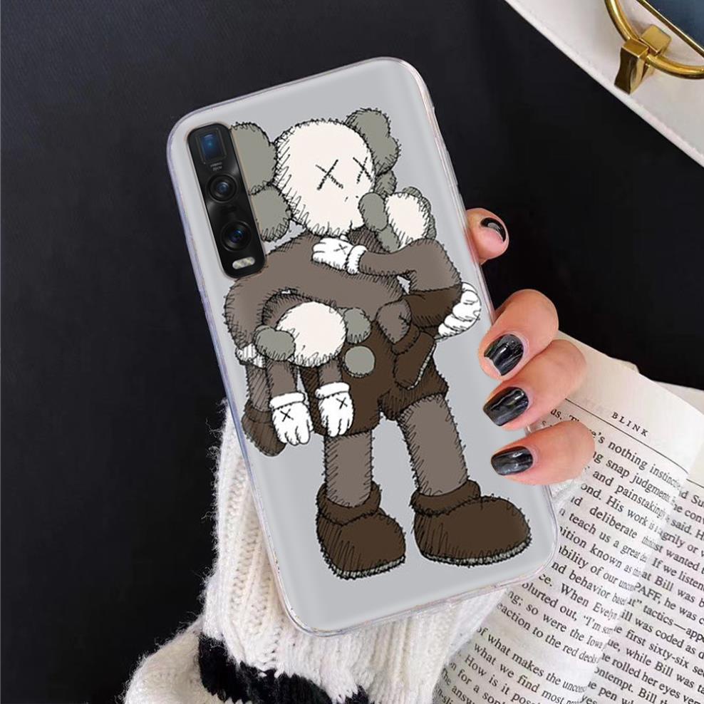 Ốp dẻo trong in hình KAWS cho OPPO RENO 10X ZOOM