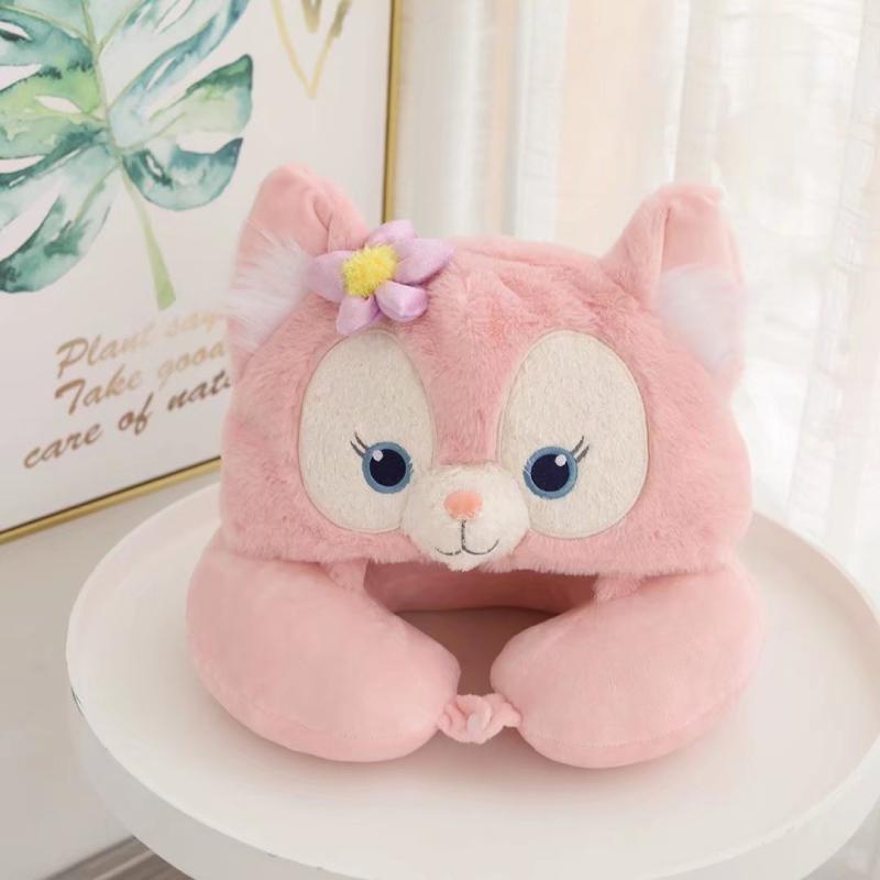 Gối trùm đầu kê cổ chữ U hình con cáo hoạt hình dễ thương tiện dụng