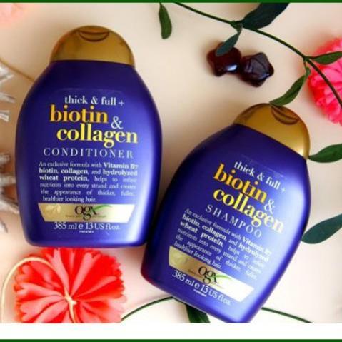 [ SIÊU HOT]Dầu Gội & Dầu Xả BIOTIN COLLAGEN OGX Giảm Rụng Tóc;7986