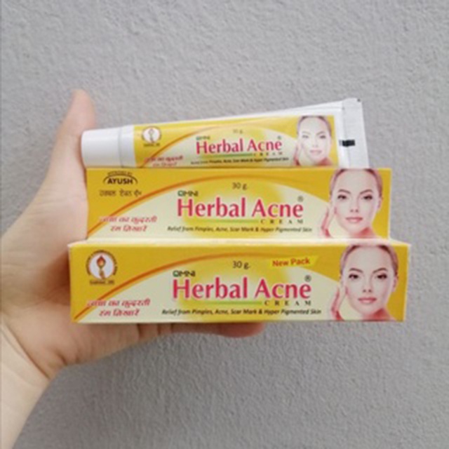 Thảo Dược Omni Herbal Acne 30g Chấm Mụn Từ Ấn Độ