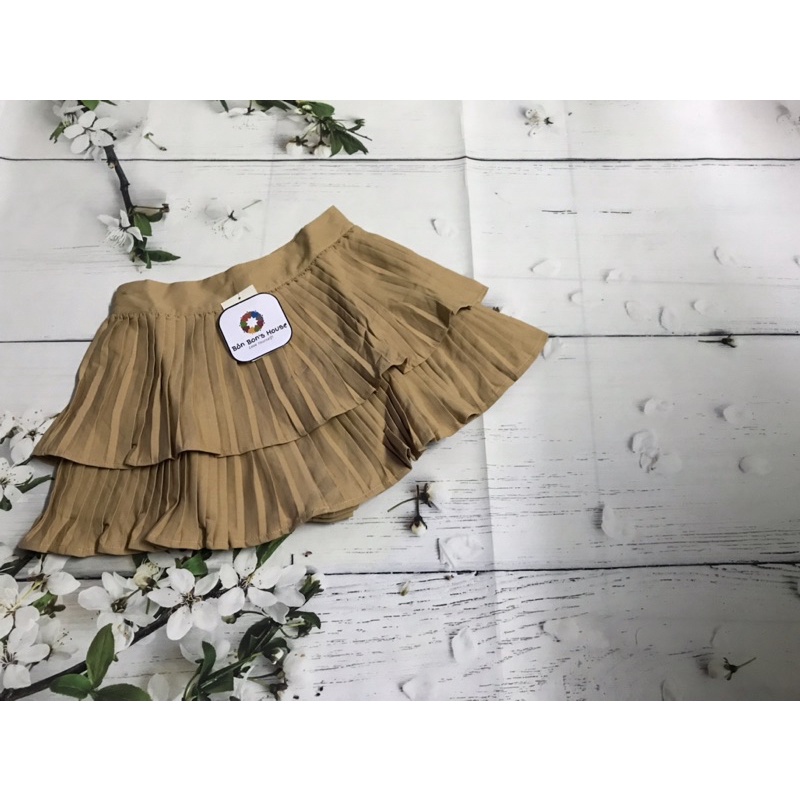 Chân váy xoè hai tầng xếp ly | BigBuy360 - bigbuy360.vn