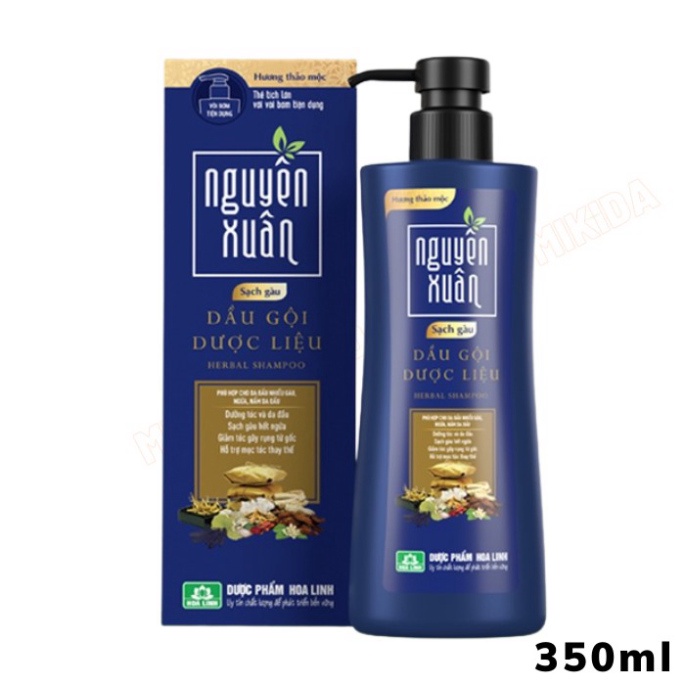 ✔️Chính Hãng✔️ Dầu gội Dược liệu Nguyên Xuân Sạch Gàu 350ml cho mái tóc sạch gàu, hết ngứa mà vẫn mềm mại, suôn mượt