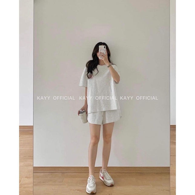 Bộ thun thể thao Cali 3 màu năng động FREESHIP Set đồ mặc nhà đi chơi thêu chữ Ulzzang