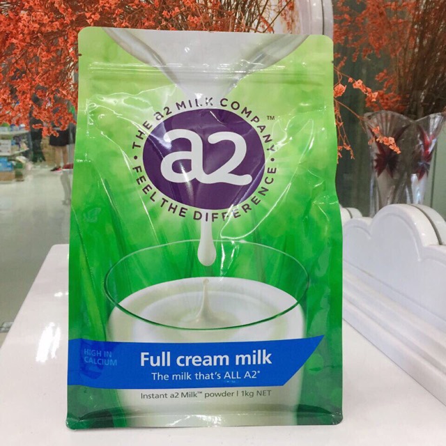 Sữa A2 nguyên kem 1kg mẫu mới
