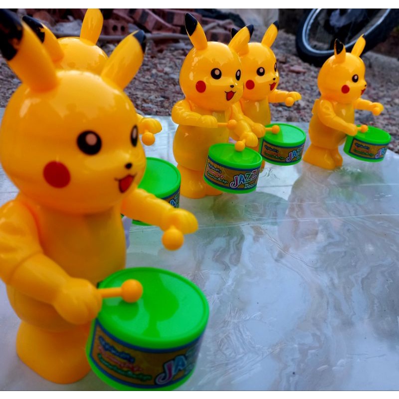 Đồ chơi cho bé gõ trống vặn cót vui nhộn dàn đồng diễn gõ trống