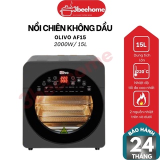 Nồi chiên không dầu Olivo AF15 lò chiên nướng không dầu 15L - bảo hành 24 Tháng - 3BeeHome