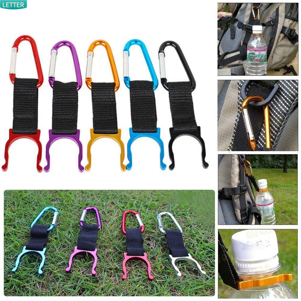 Móc Treo Chai Nước Chất Lượng Cao Hình Chữ D Đa Năng Nhiều Màu Sắc Dùng Khi Đi Cắm Trại Ngoài Trời