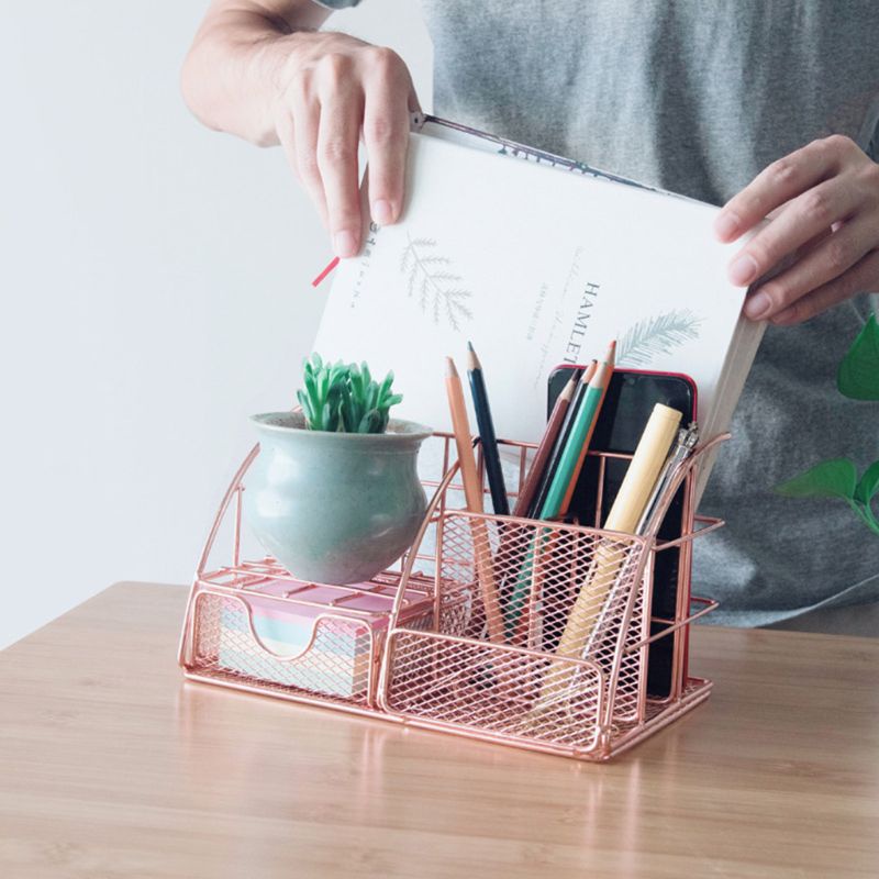 love* Multi-function Desk Organizer All In One Desktop with Pen Holder Storage Rack