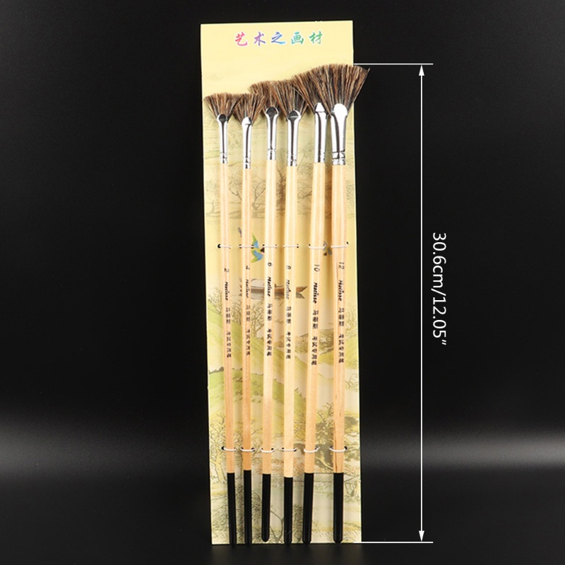 Bộ 6 Cọ Vẽ Tranh Chuyên Nghiệp Cho Người Mới Bắt Đầu