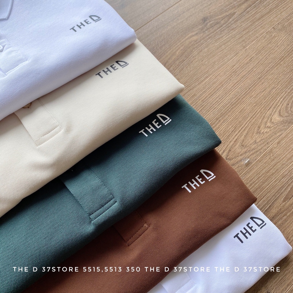 Áo Polo Nam Cotton The D Trơn Màu Dáng Regular Fit, Chất Liệu Cotton Mềm Mịn, Thoáng Mát, Thấm Hút Tốt AP 5512