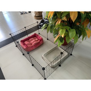 Chuồng lắp ghép chó,mèo,thỏ,chuột lang-chuồng chó mèo lắp ghép 10 tấm 35.35cm