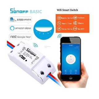 Công tắc tắt mở điện thông minh Sonoff Basic điều khiển bằng điện thoại