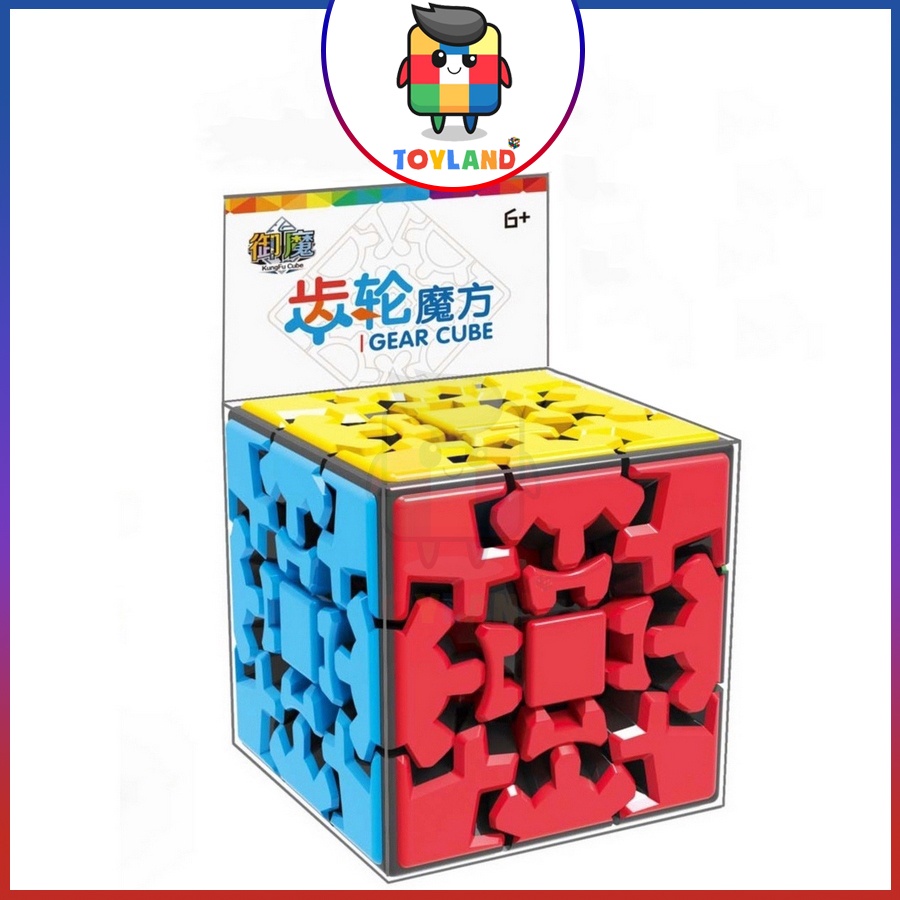 Rubik Gear Cube 3x3 Rubic Biến Thể Bánh Răng Stickerless Không Viền Đồ Chơi