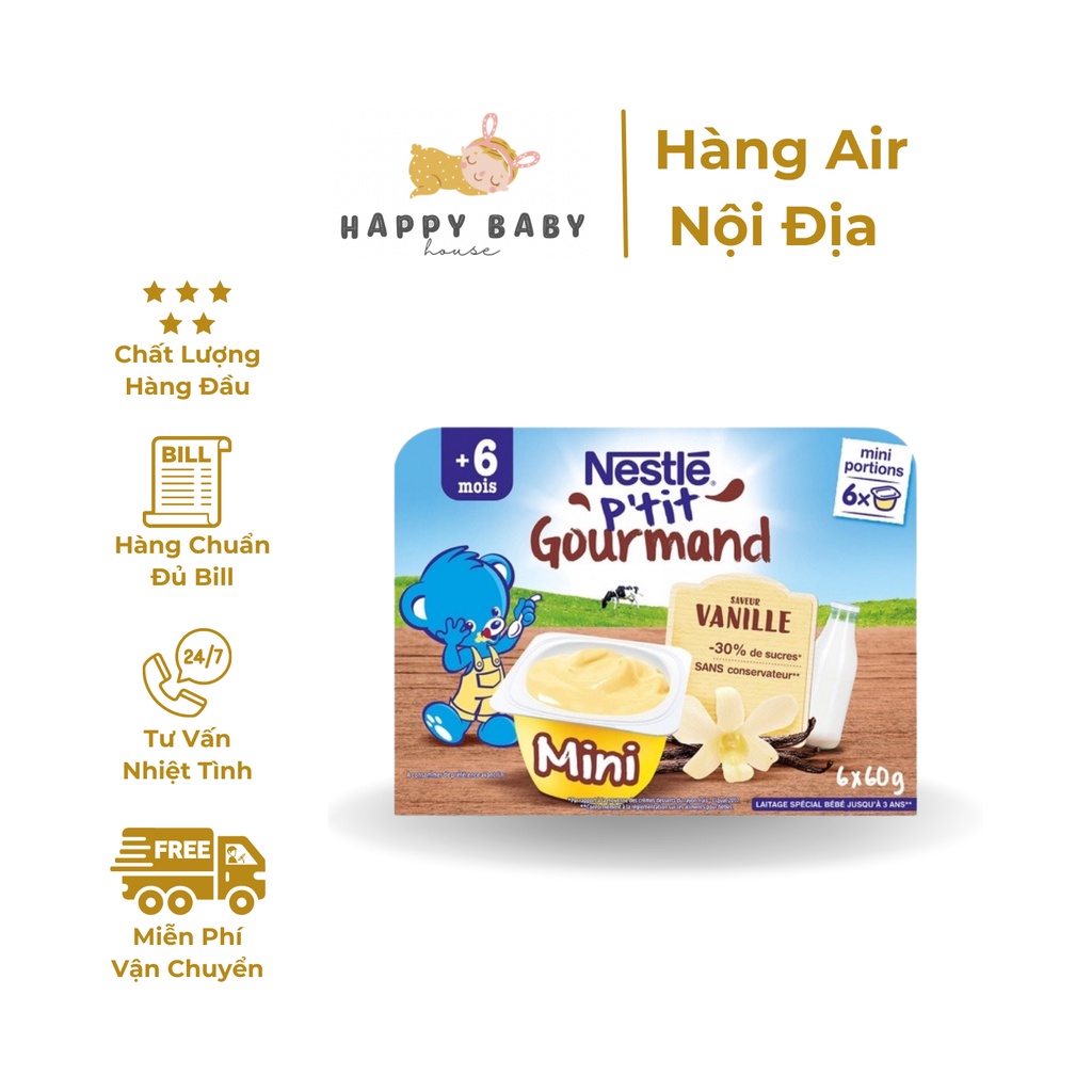 Váng sữa Nestle Pháp vị vani vỉ 6 hộp