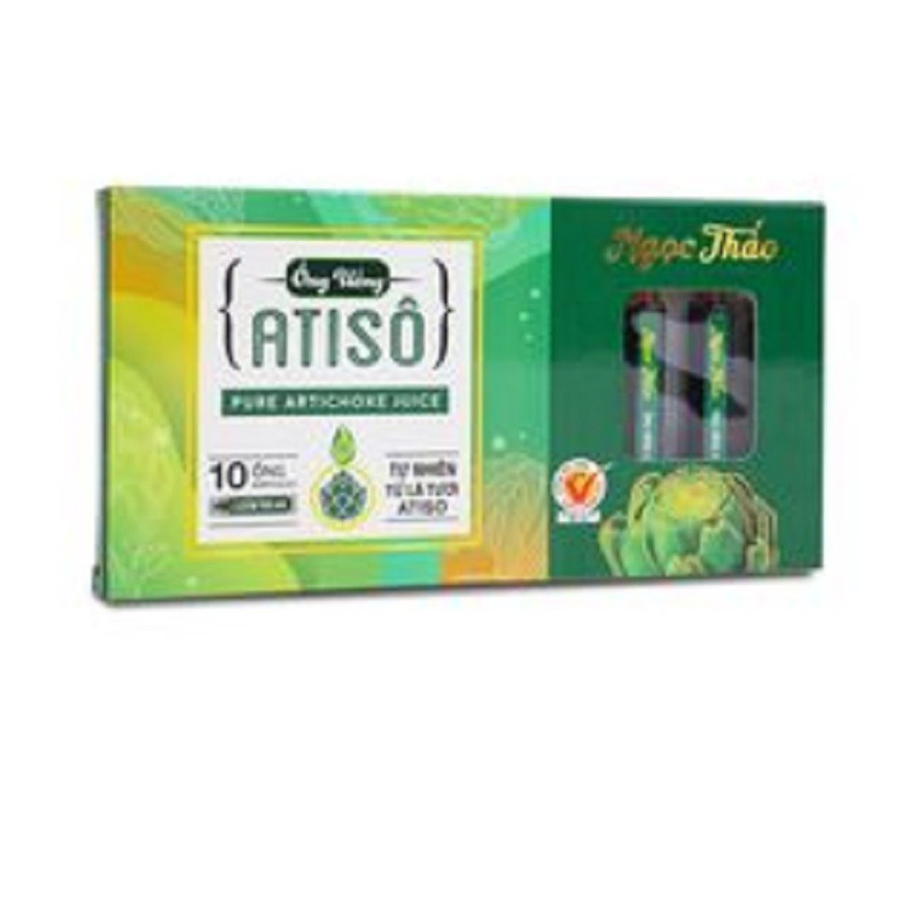 Hộp Cao Nước Atiso lá tươi uống liền Ngọc Thảo - 10 ống 10ml