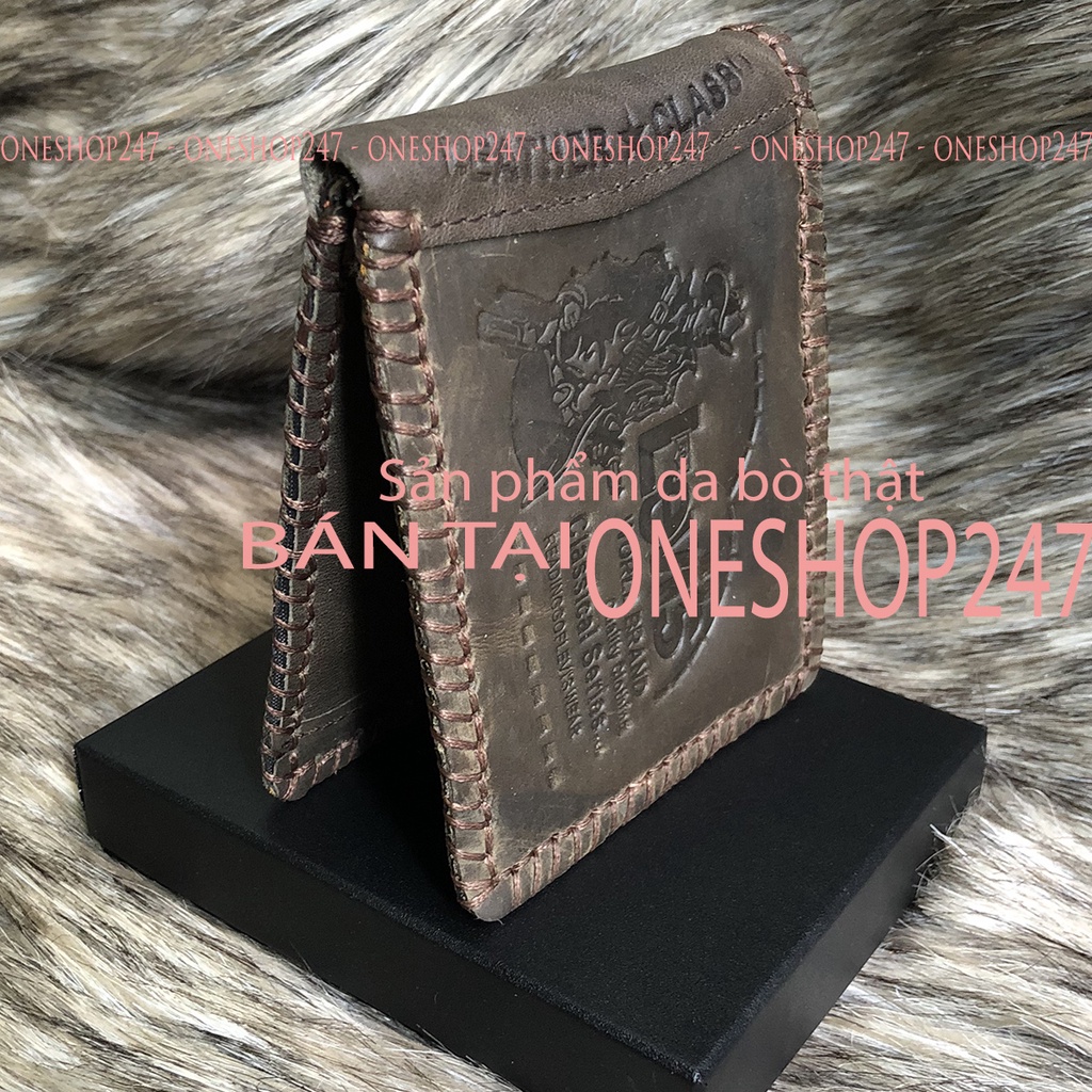 VÍ NAM BÓP NAM VÍ DA BÒ THẬT 100% PHONG CÁCH LỊCH LÃM CHUẨN XỊN KÈM HỘP