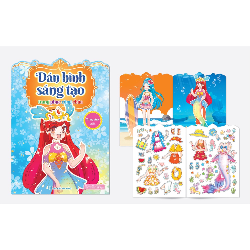 Sách - Dán hình trang phục công chúa sticker - 6 quyển