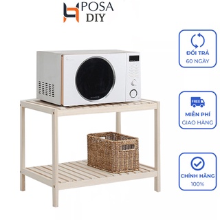 Kệ pallet đa năng 2 tầng gỗ tự nhiên POSA Size Lớn