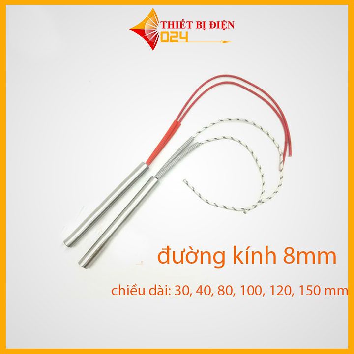 Thanh điện trở sấy khuôn,thanh gia nhiệt phi 8 ti nhiệt khuôn đúc