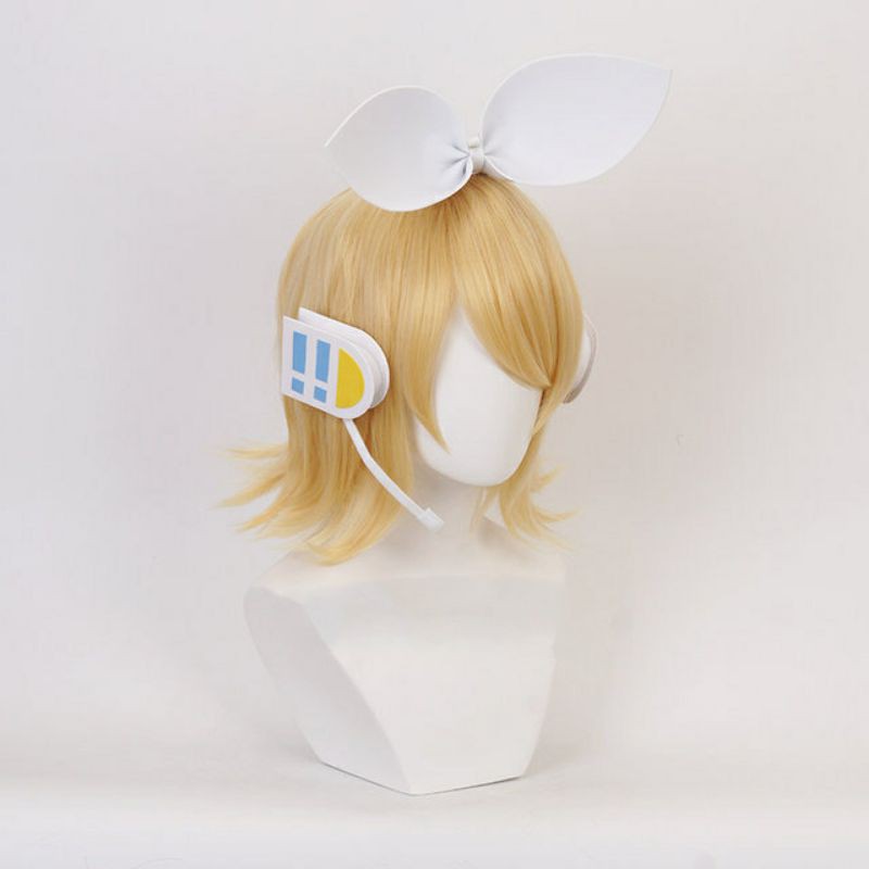 [Sẵn] Wig/tóc giả cosplay Kagamine Rin và Len màu vàng tươi - Voicaloid [Miu Cosplay]