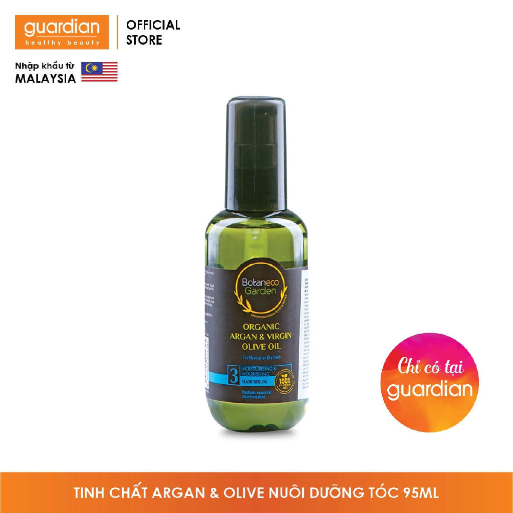 Serum dưỡng ẩm và nuôi dưỡng tóc Botaneco Garden Organic Argan & Virgin Olive Oil (95ml)