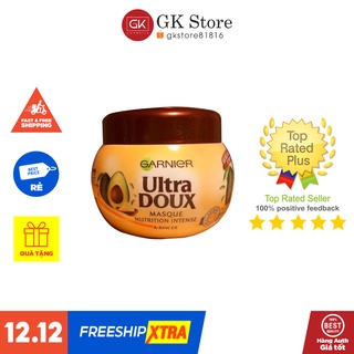Mặt Nạ Ủ Tóc Trái Bơ - Garnier Ultra Doux Masque Nutrition Intense Huile d'Avocat et Beurre de Karité 300ml