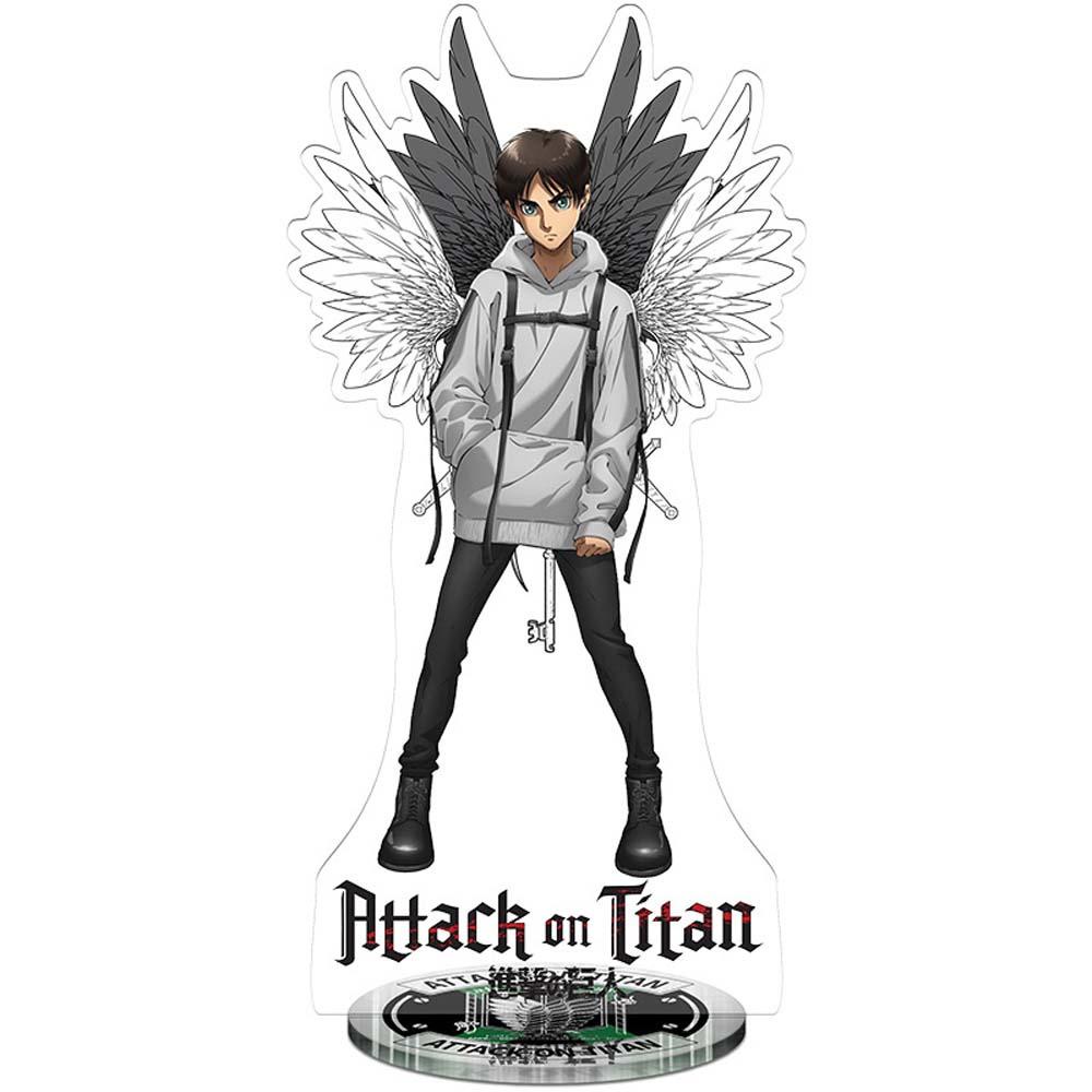 Mô Hình Nhân Vật Levi Ackerman Eren Jaeger Trong Attack on Titan Đứng Được REBUY1 Thẻ