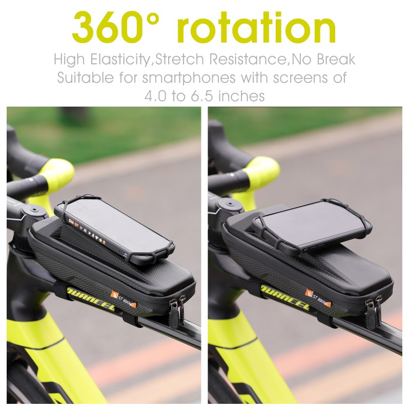Túi Đựng Đồ WEST BIKING Gắn Sườn Xe Đạp Phía Trước Chống Nước Có Sức Chứa Lớn Xoay 360°