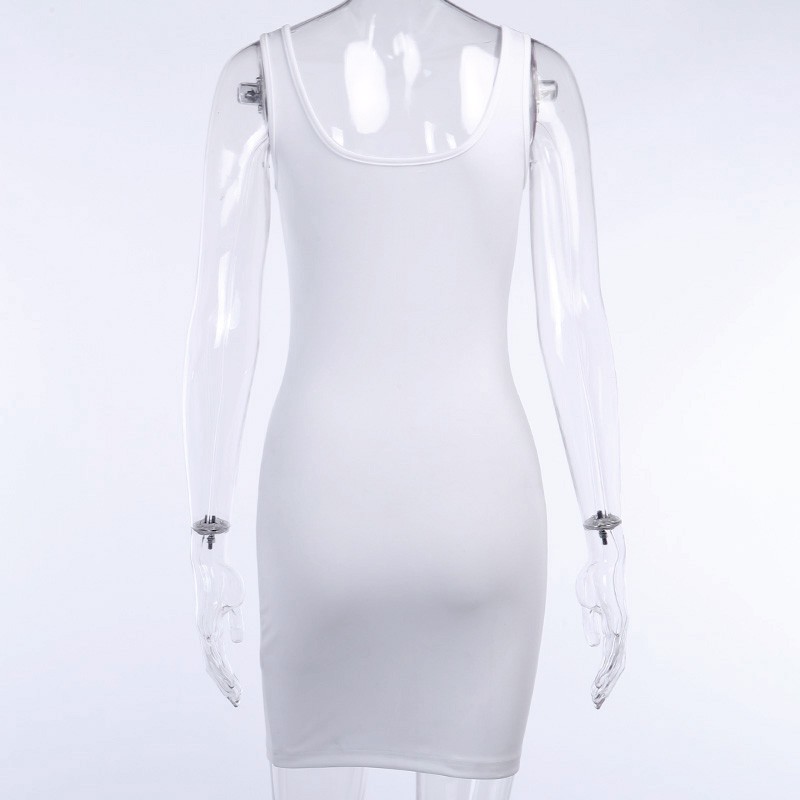 Đầm Body Sát Nách Thiết Kế Cổ Chữ V Quyến Rũ