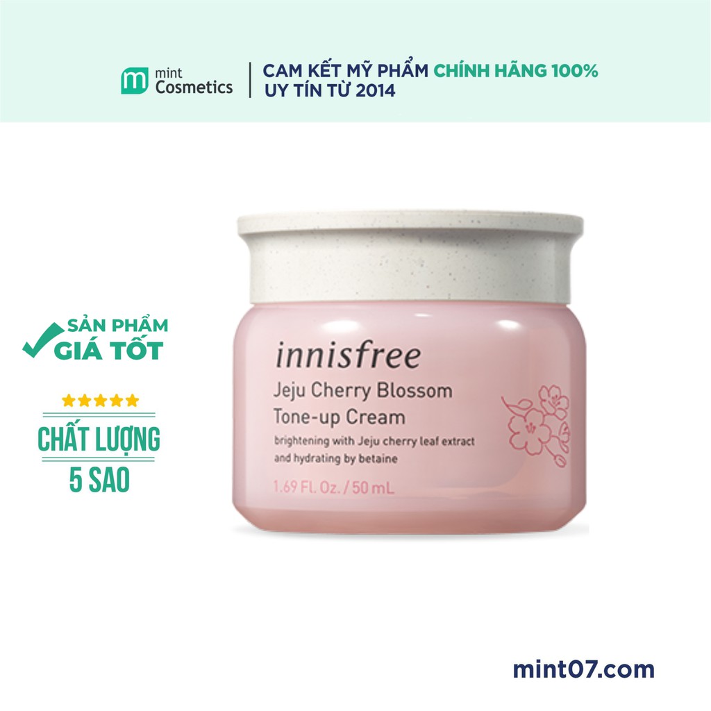 Kem Dưỡng Innisfree Jeju Cherry Blossom Tone-up 50ml