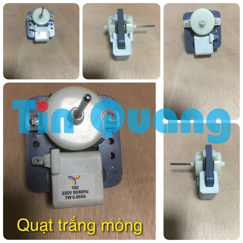 Motor quạt tủ lạnh sanyo trắng loại mỏng và dày