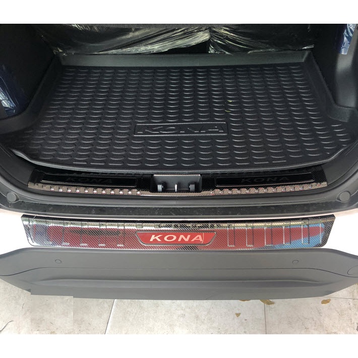 Ốp bậc cửa, bậc cốp Hyundai Kona - carbon