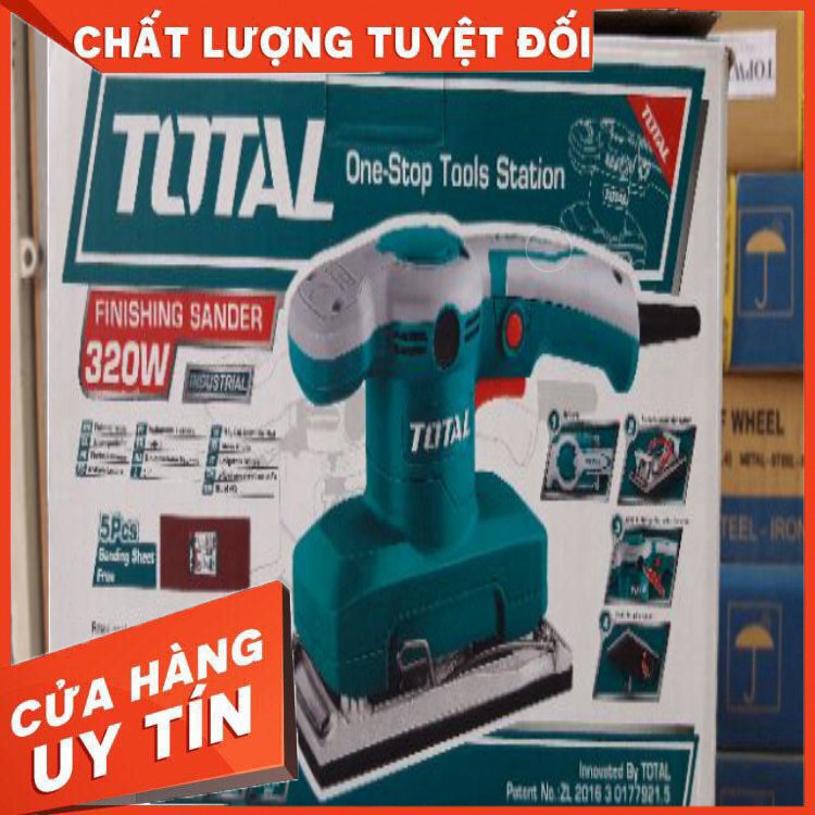 MÁY CHÀ NHÁM CHỮ NHẬT TOTAL (MODEL:TF1301826) nguyên zin nhé các bác