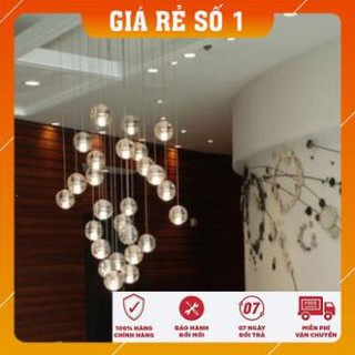 ĐÈN THẢ - Đèn Thả Trần GIỌT NƯỚC PHA LÊ - 1 Bóng