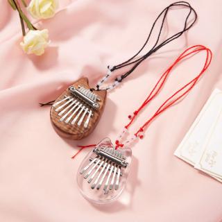8 tông Nhỏ kalimba Pha lê trong suốt acrylic ngón tay cái Nhạc cụ cầm tay