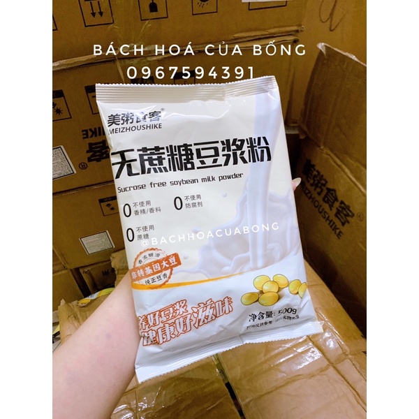 Bột pha sữa đậu nành các vị 500gr hiệu Meizhoushike