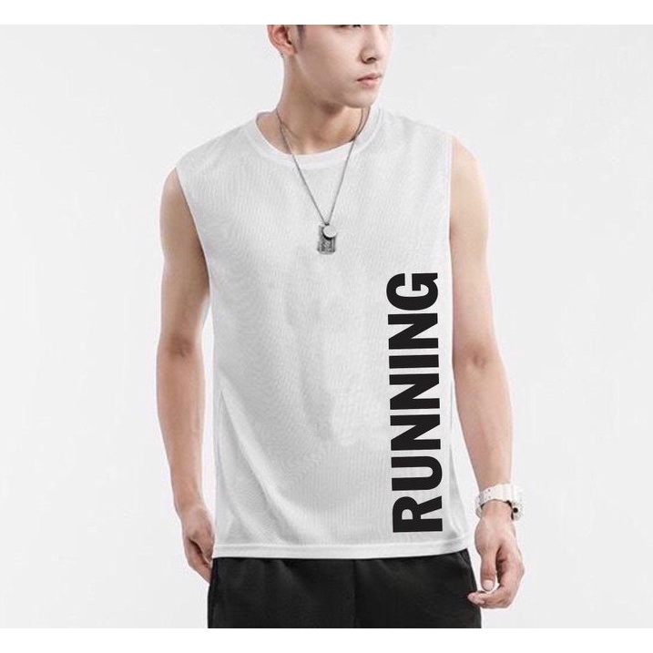 Áo sát nách nam Urano,  áo thể thao RUNNING  chất thun lạnh co giãn 4 chiều