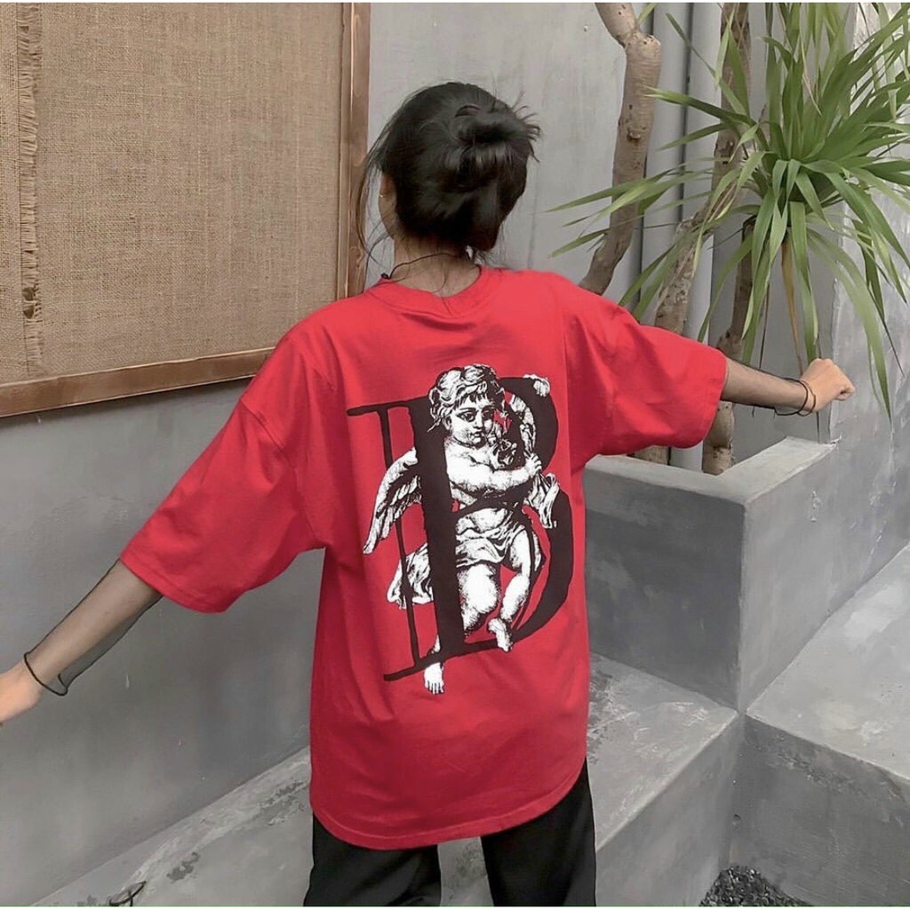 Áo Thun Nam Nữ Local Brand Bobui Thiên Thần Tay Lỡ Oversize Unisex Full Mạc | BigBuy360 - bigbuy360.vn