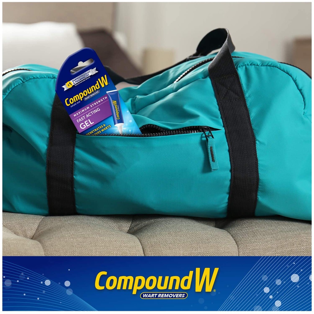 |Mẫu mới| Compound W Maximum Strength Fast Acting Gel Wart Remover - Gel tẩy mụn cóc 7g