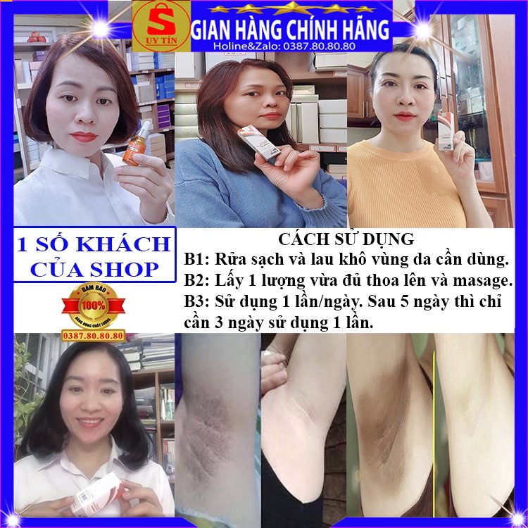 Serum khử mùi hôi nách hôi chân xịn Dr.lavic xóa thâm vùng nách dưỡng trắng da xịt khử mùi toàn thân cơ thể cho nam nữ