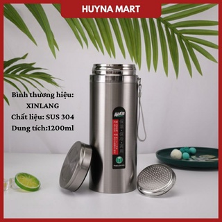 Bình Giữ Nhiệt Nóng Lạnh Inox 2 Lớp Cao Cấp , bình nước giữ nhiệt , Nhiều Dung Tích 1200ml