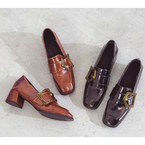 Giày Oxfort da bóng gót cao 5cm -h91 | BigBuy360 - bigbuy360.vn