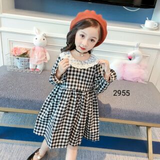 Váy thô Hàn Quốc kẻ caro