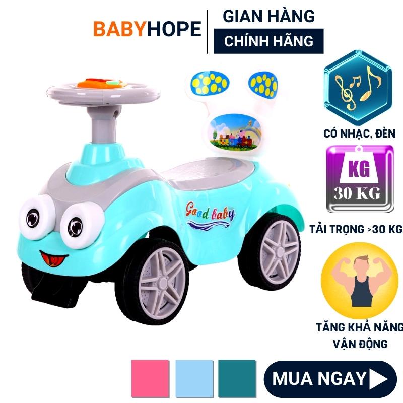 Xe lắc chòi chân có nhạc đèn còi hình con thỏ Babyhope