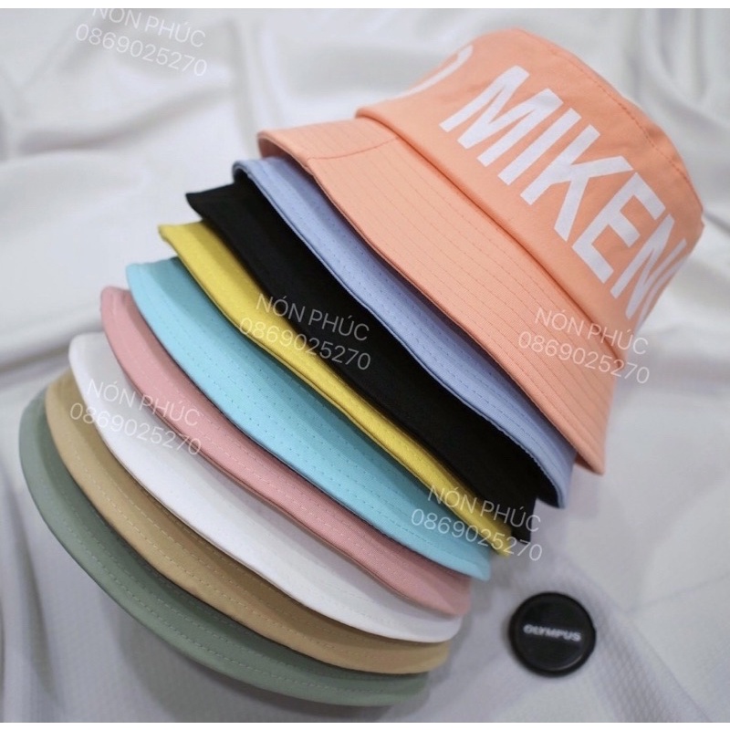 MŨ VÀNH XỊN MÀU PASTEL IN MIKECO SIÊU HOT