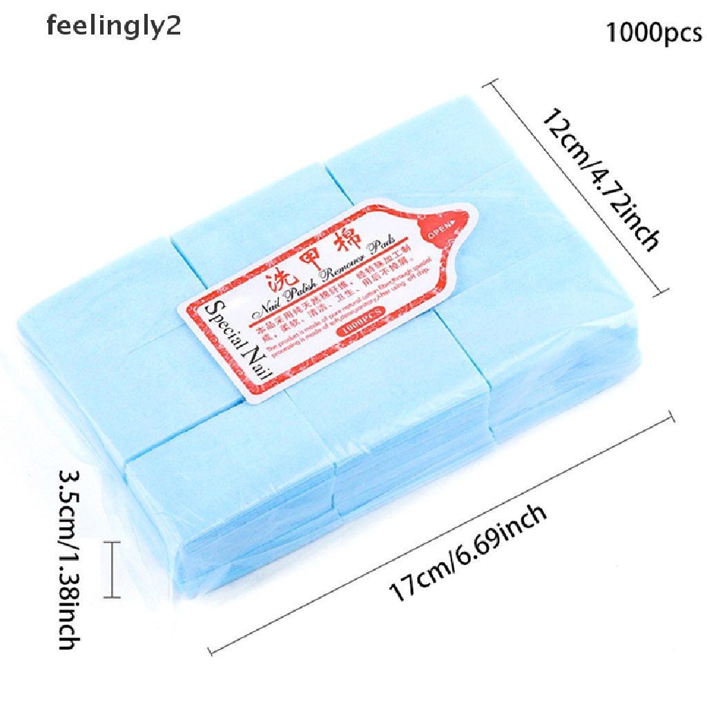 Bộ 1000 miếng bông cotton dùng để tẩy sơn móng tay