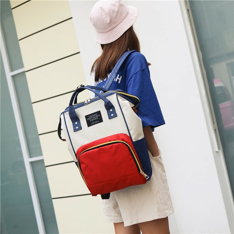 Balo Bỉm Sữa Đa Năng Cho Mẹ Và Bé