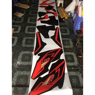 Tem trùm TFX racing đỏ đen