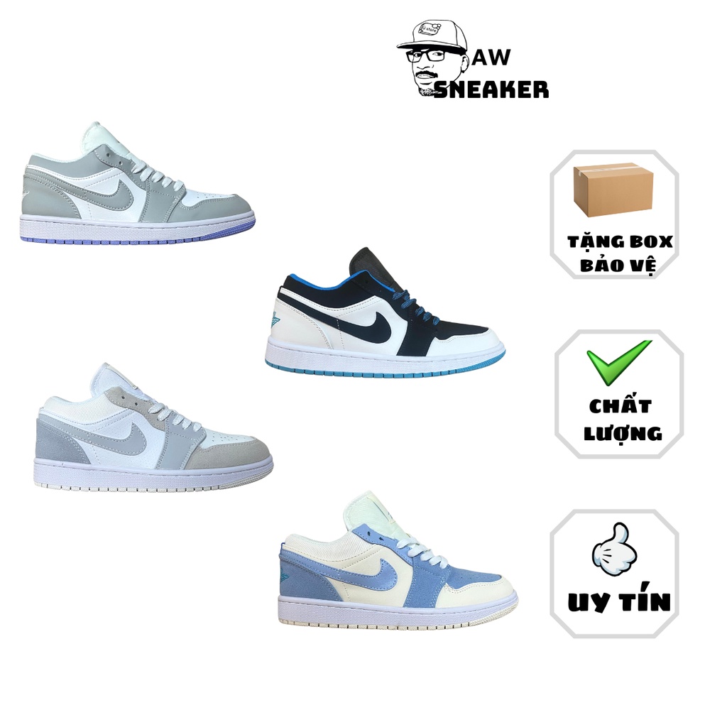 Giày thể thao JD low 1 các mẫu hot 2022,Giày sneaker J.D paris-xám xanh-trắng xanh-đen xanh nam nữ chuẩn 1:1 full pk